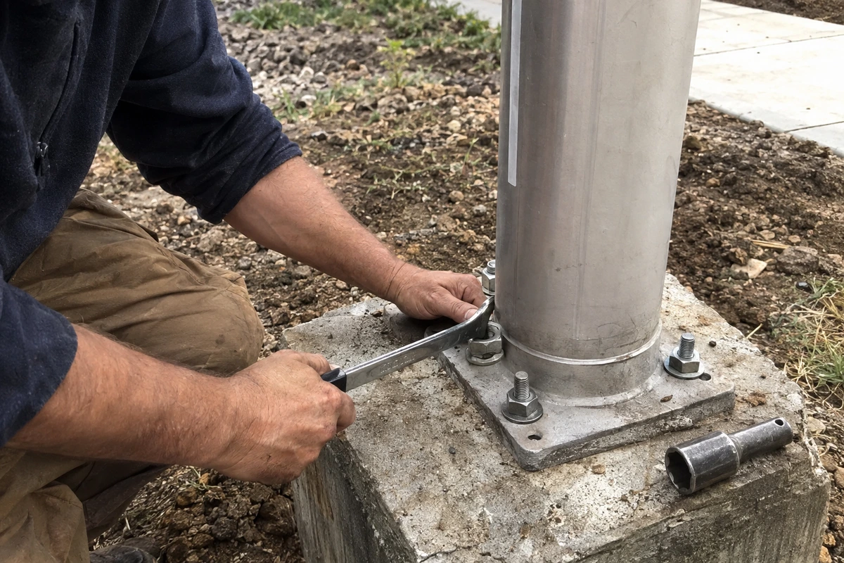 Flagpole installation and repair contractor